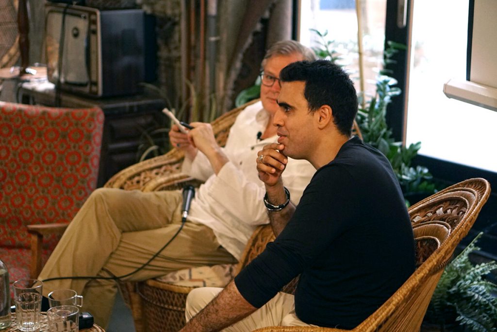 Atelier de réflexion avec Gunter et Idriss.