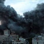 La guerre à Gaza-Israël frappe-aérienne