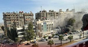 Attaque par les sionistes du consulat Iranien en Syrie.