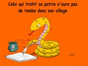 « Le traître n’a pas de patrie, seulement un prix. »
