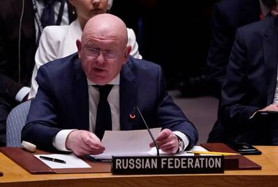 Vassili Nebenzia, représentant de la russie permanent aux Nations unies.