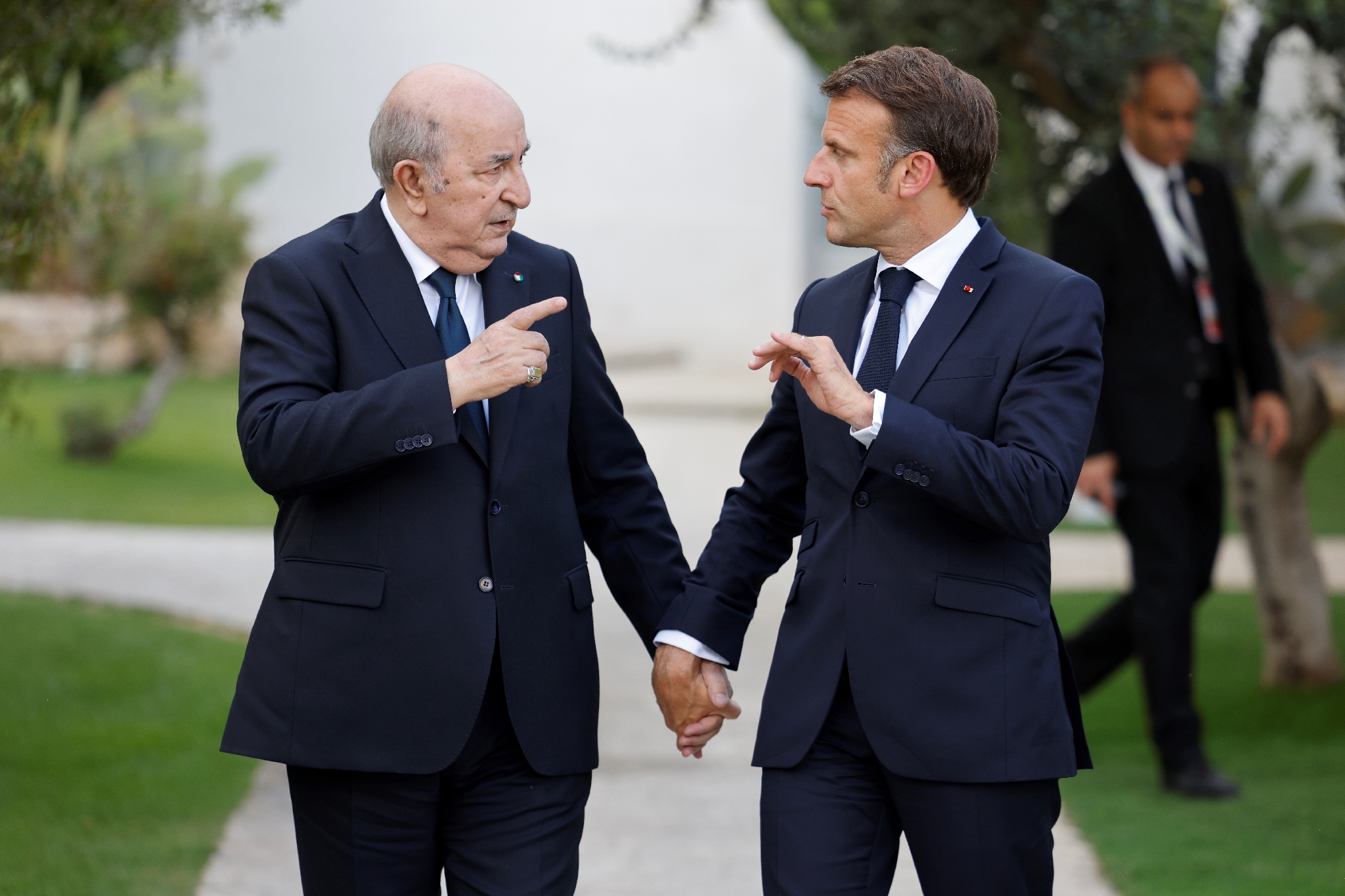Emmanuel Macron et Abdelmadjid Tebboune