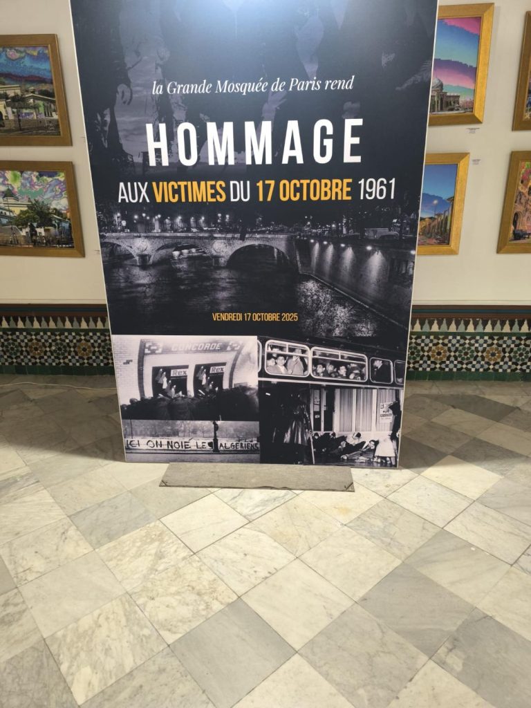 Commémoration du 17 Octobre à la Grande mosquée de Paris